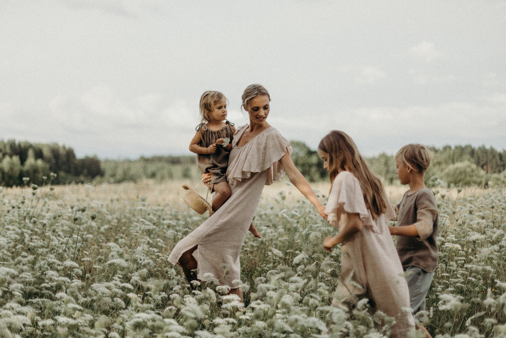 Sustainable family fashion from organic cotton for women and kids, Mommy and me fashion from organic cotton