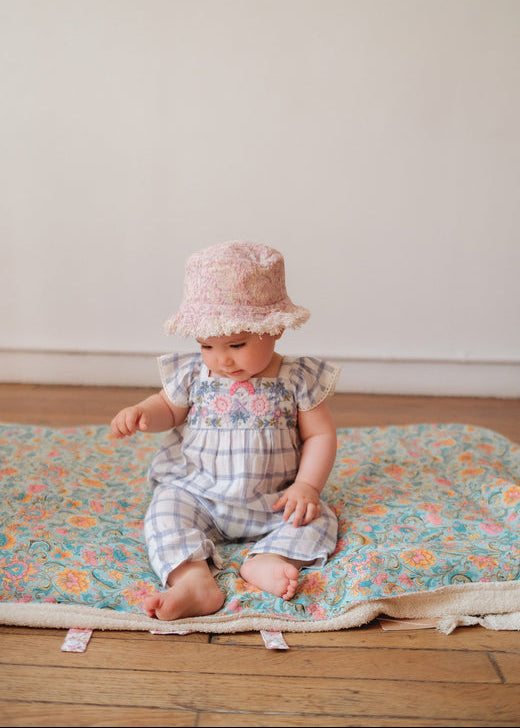 Kids Reversible Sun Hat Pink Daisy | Louise Misha Baby  display picture 3