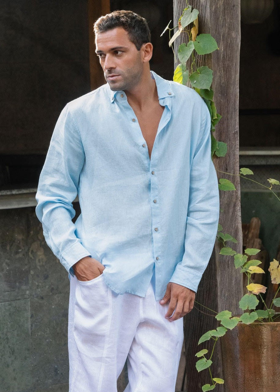 Best men's linen shirts at MiliMilu – sustainable European linen by Magic Linen.