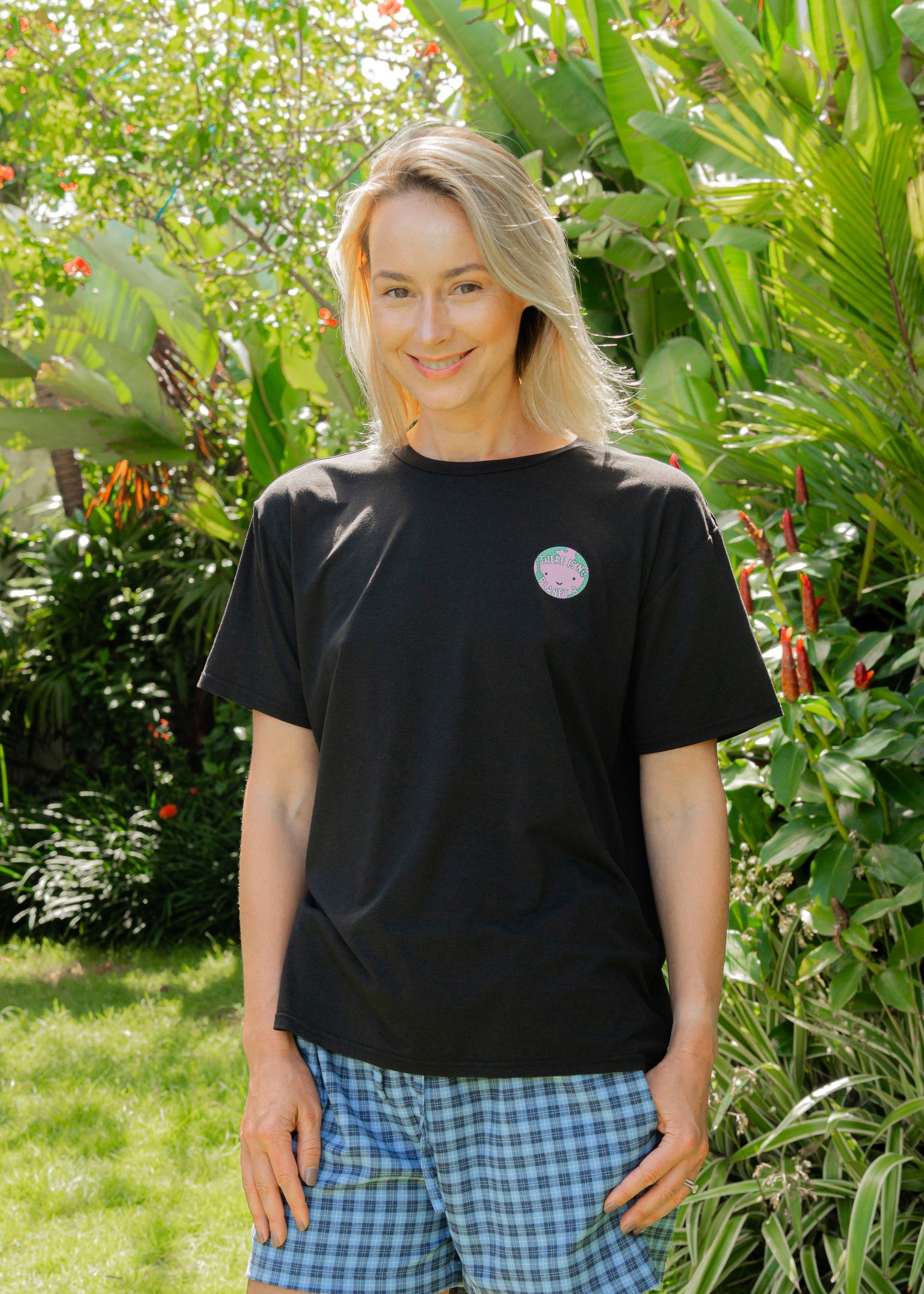 There is no Planet B bamboo t-shirt in black, eco friendly sustainable fashion