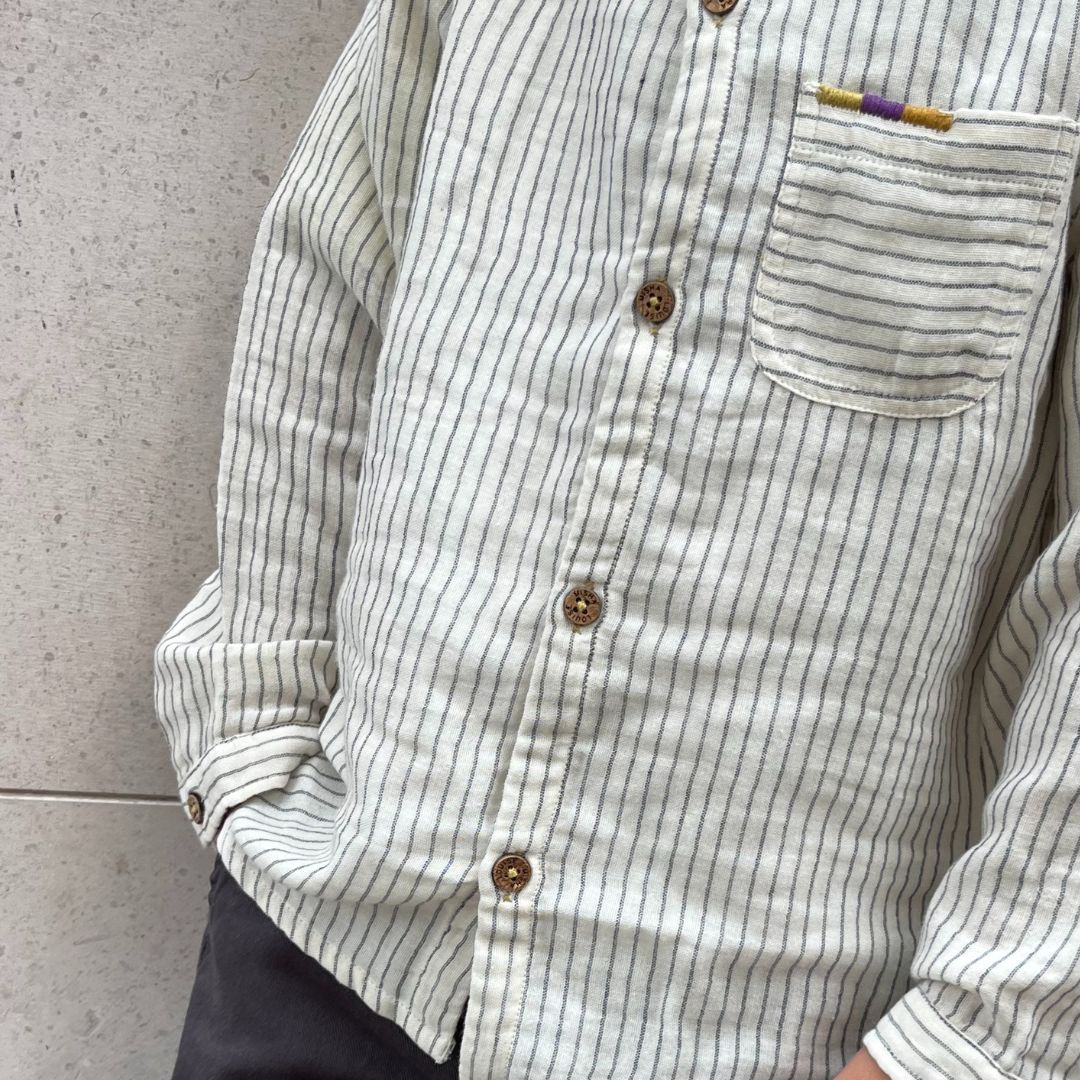 Stripe patterned organic cotton shirts for boys online by Louise Misha at MiliMilu. Shop best sustainable kids clothing and organic cotton kids clothing.make the Mommy and Son time even more special. The present for boys and Christmas gift for boys and boy moms.