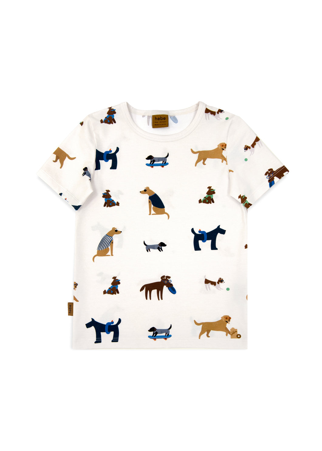 Oeko-Tex certified cotton kids t-shirt with dog print – family matching styles available at Milimilu Hong Kong Singapore Australia