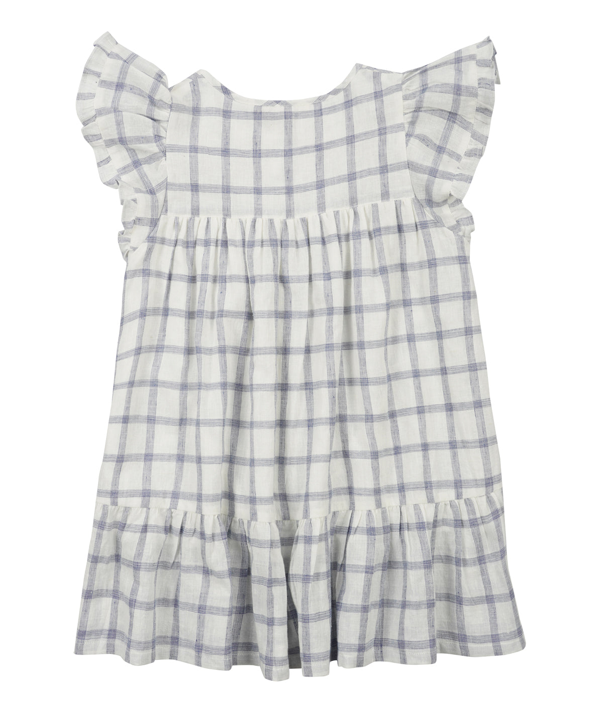 The most stunning girl summer dress - Caroline, with its blue river checks pattern, adorable ruffled design enhances the simplicity and style of this fabulous girl dress. The girl's summer dress, made from high-quality lightweight organic cotton by Louise Misha. Shop girls summer clothing and summer dresses online.