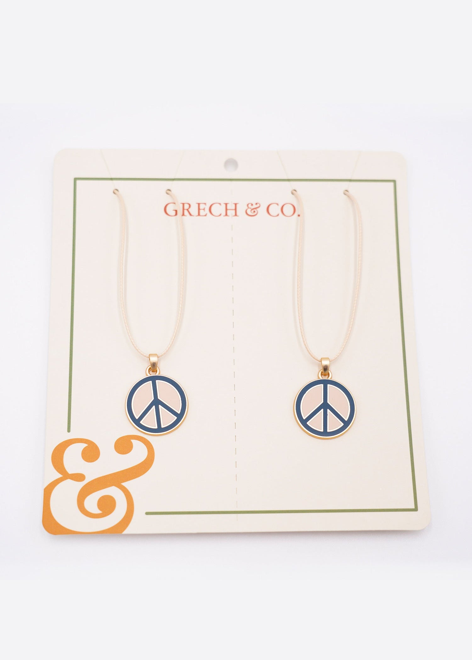 Grech & Co girls friendship necklace peace sign HK SG UK AU
