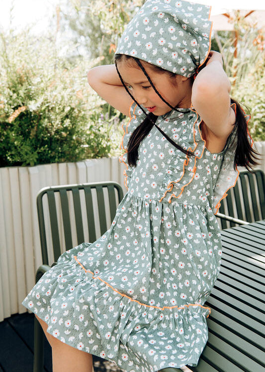 green emerald velvet dress Cinzia Green Pink Floral Print Satin Maxi Dress S / Green main image 1