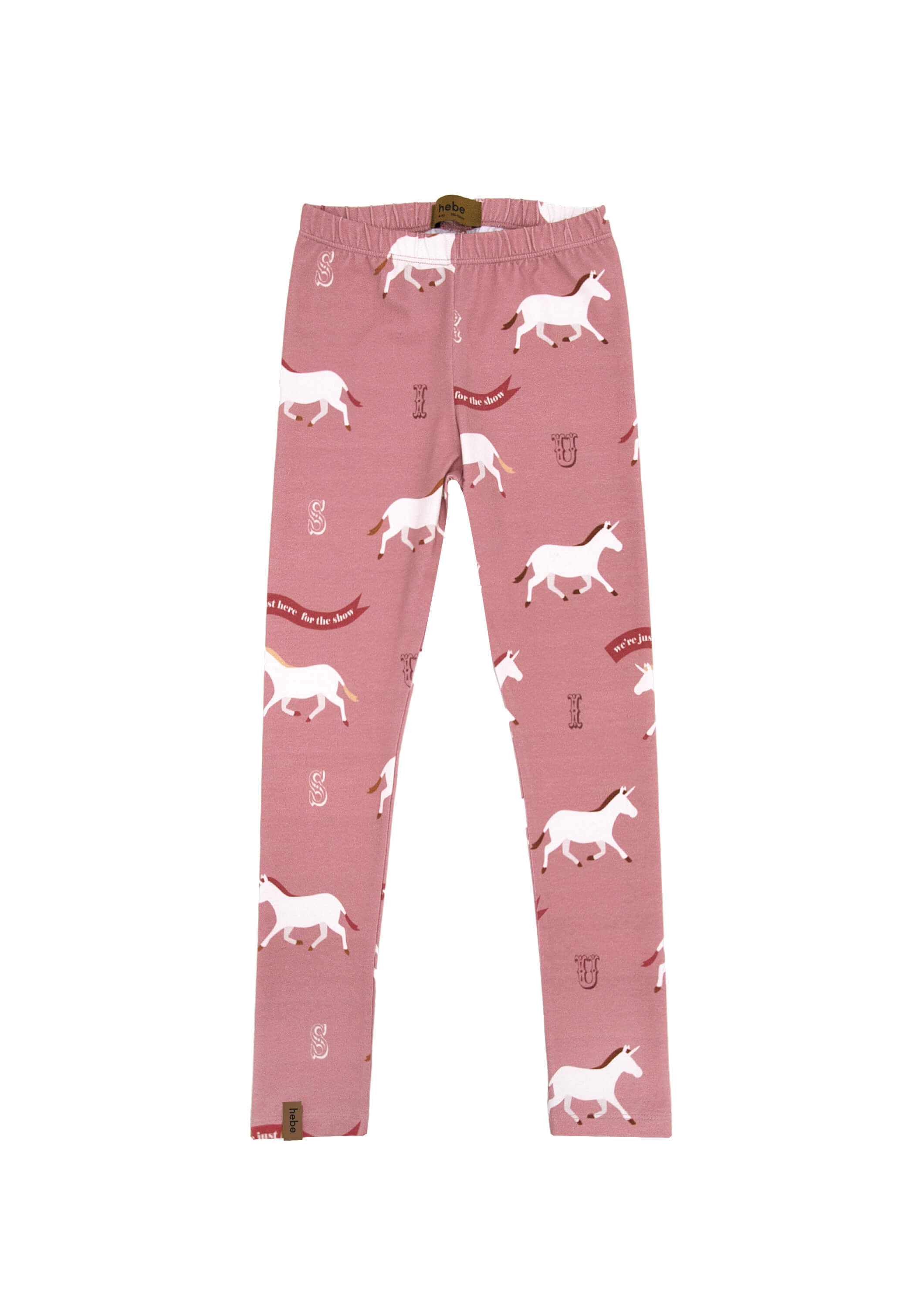 Hebe girls pink unicorn leggings from the Circus Collection – sustainable kids clothing HK, SG & AU