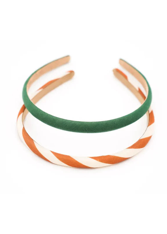 Kids wearing sustainable organic cotton headbands - lightweight OEKO-TEX certified hair accessories for girls