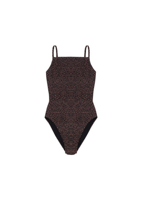 Low back detail of The New Society Solvang smocked swimsuit – fair trade made in Portugal