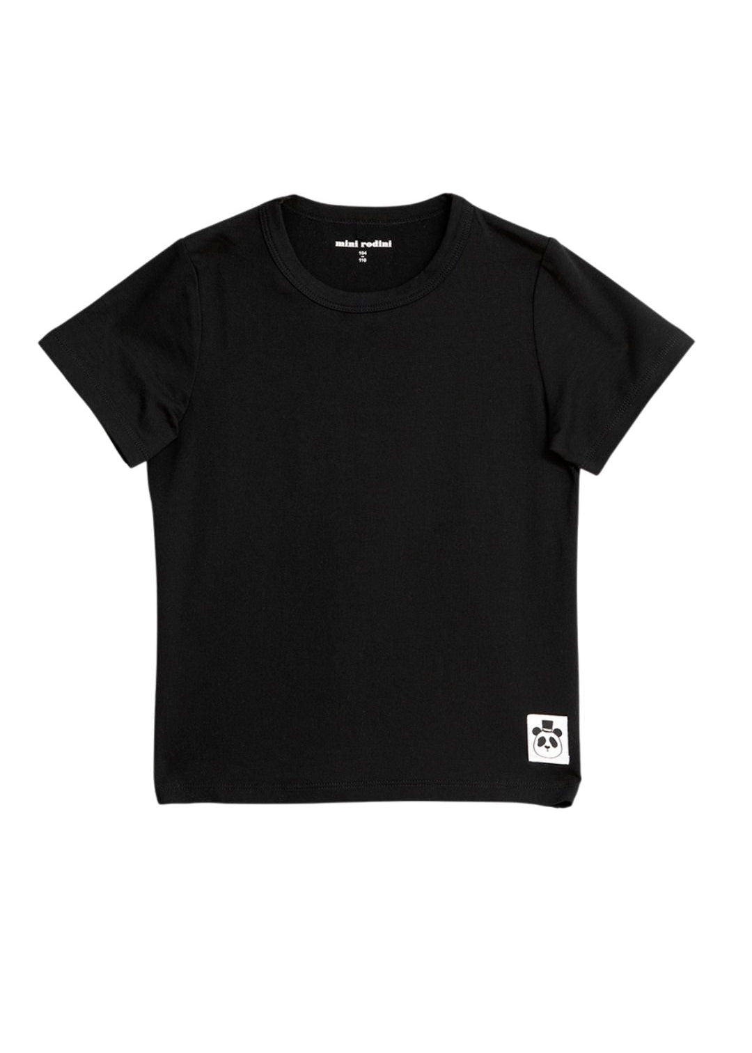 Kids basic black t-shirt TENCEL Lyocell - Mini Rodini sustainable children's clothing
