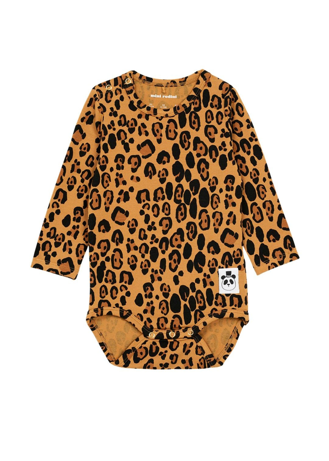 mini rodini leopard dress Baby Leopard Bodysuit | TENCEL Lyocell Organic Romper