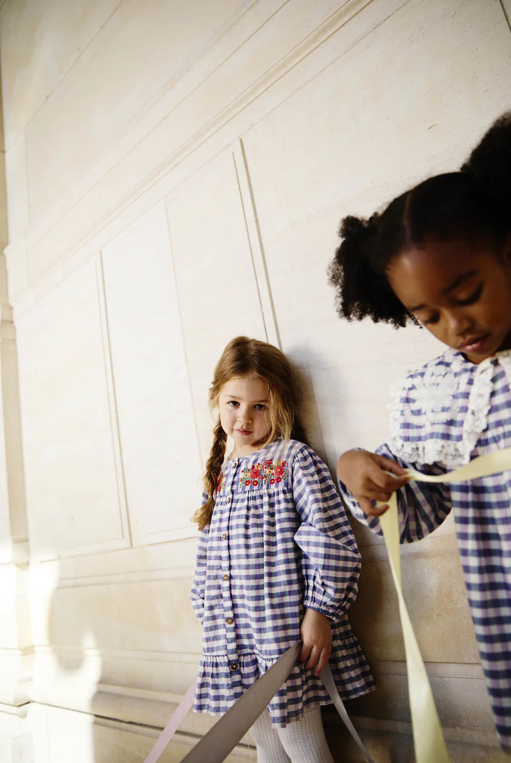 Shop organic cotton checker dress Massilian organic cotton dress is a stunning piece in a soft purple and blue check pattern. Shop the best sustainable kids clothing by Louise Misha at MiliMilu.