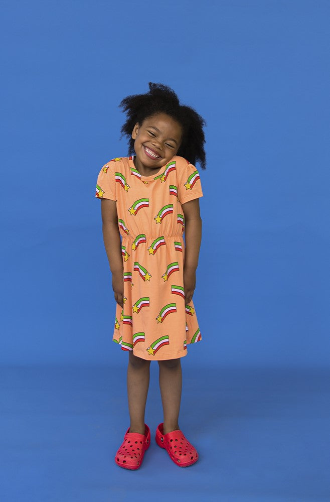 Girls Organic Cotton Summer Dress Star Print | CarlijnQ | Milimilu Milimilu.com Girls Organic Cotton Summer Dress Star Print | CarlijnQ | Milimilu Milimilu.com