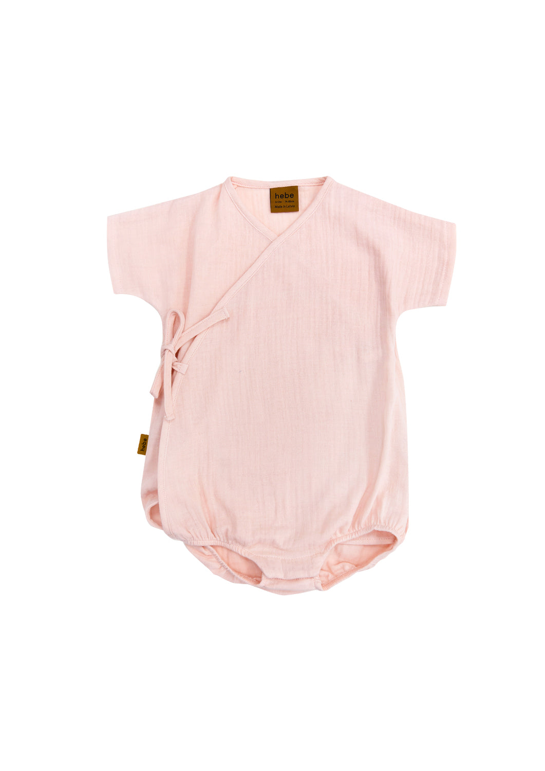 Breathable pink muslin romper for baby, this baby girl romper can be adjusted for thingness and is the best baby summer clothing. Shop the best baby clothing.
