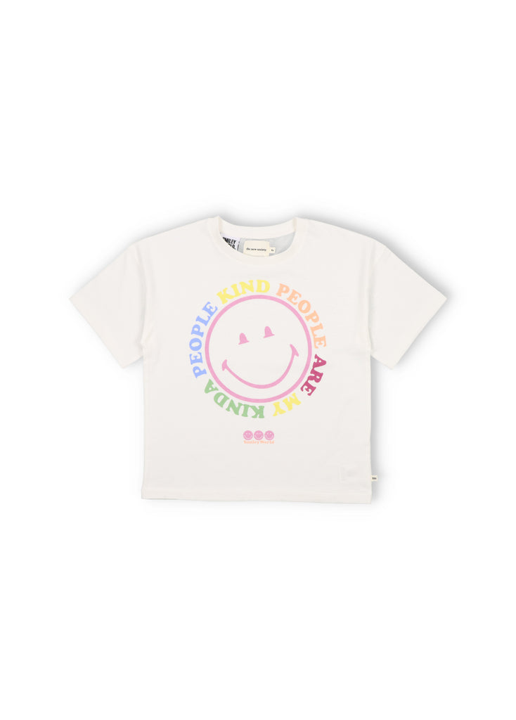 Shop The New Society rolling kids t-shirt from breathable and lightweight. The kids t-shirt has Smiley Face at the center. The best kids T-shirt and teenager t-shirt for summer, holiday kids t-shirt. Shop lightweight and breathable kids clothing online with fast local delivery. Best presents for kids online.