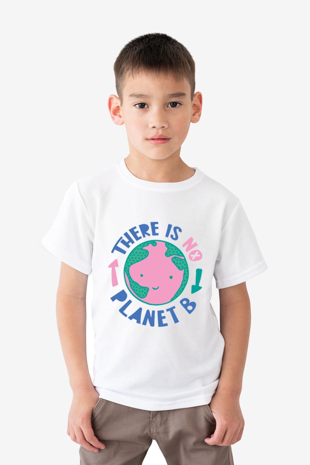 Kids Eco-Friendly Bamboo T-Shirt Environmental Message -Loose fit T-shirt