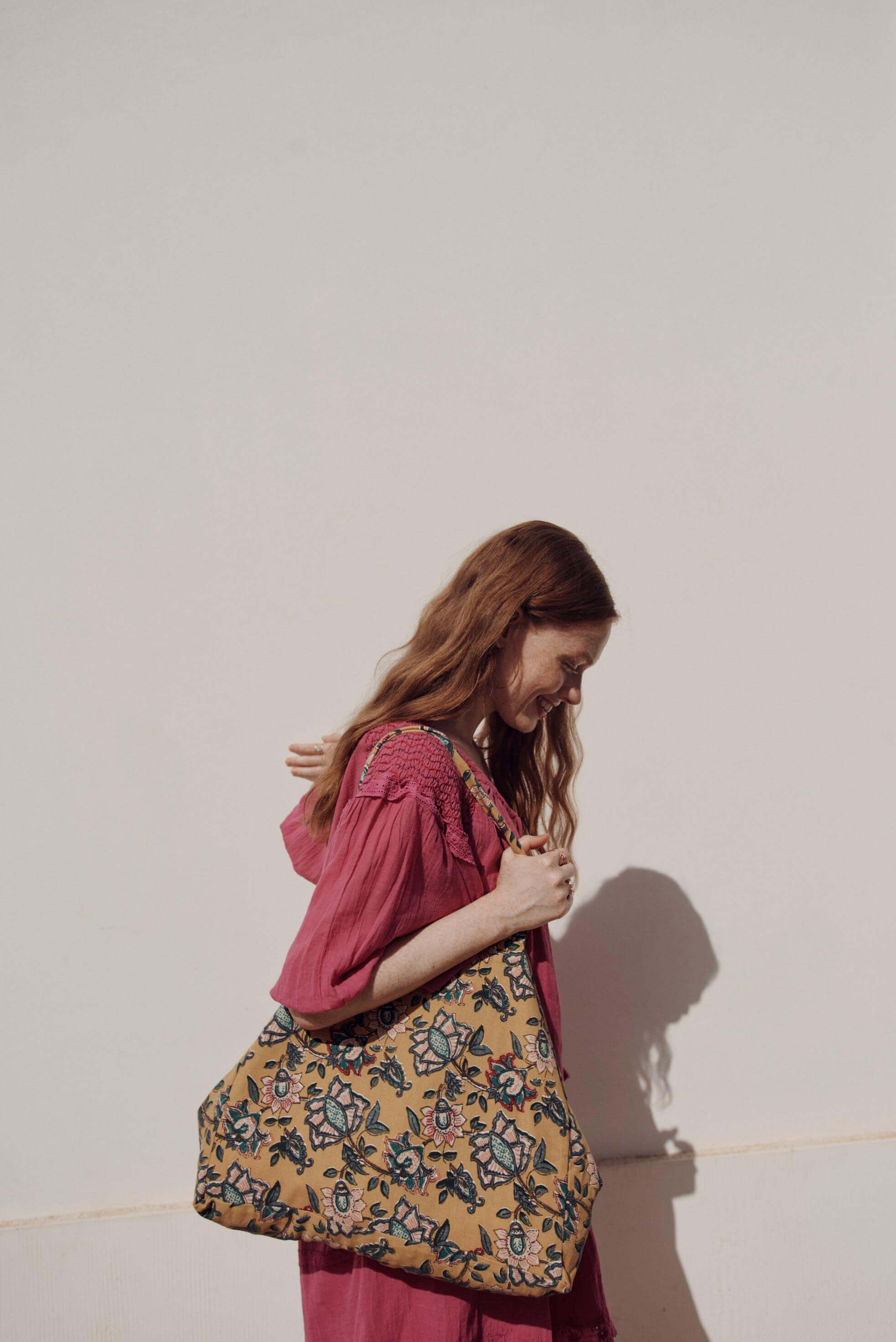 Organic cotton women summer dresses Fushia. The organic cotton dress is a flowy and stylish, free-fitted mini dress by Louise Misha - best beach dress.