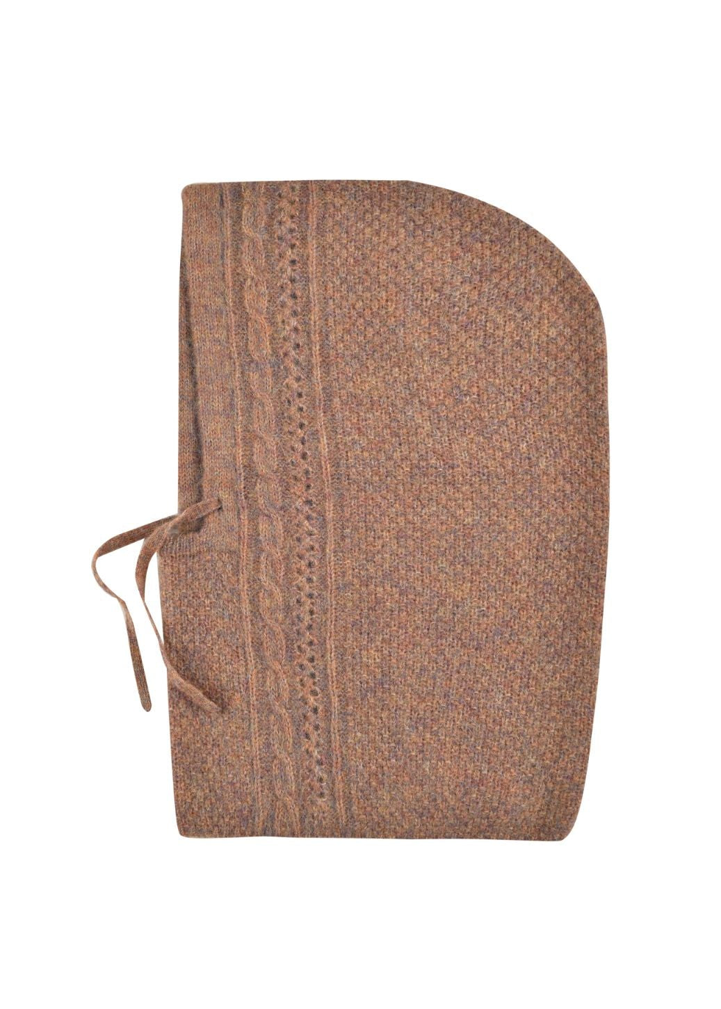 Louise Misha merino wool hood in cinnamon - sustainable French winter hat