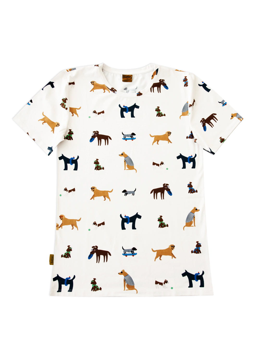 Llightweight womens t-shirt with a cool dog print is perfect for summer - lightweight and breathable. Family matching t-shirts available and Mini Me fashion.