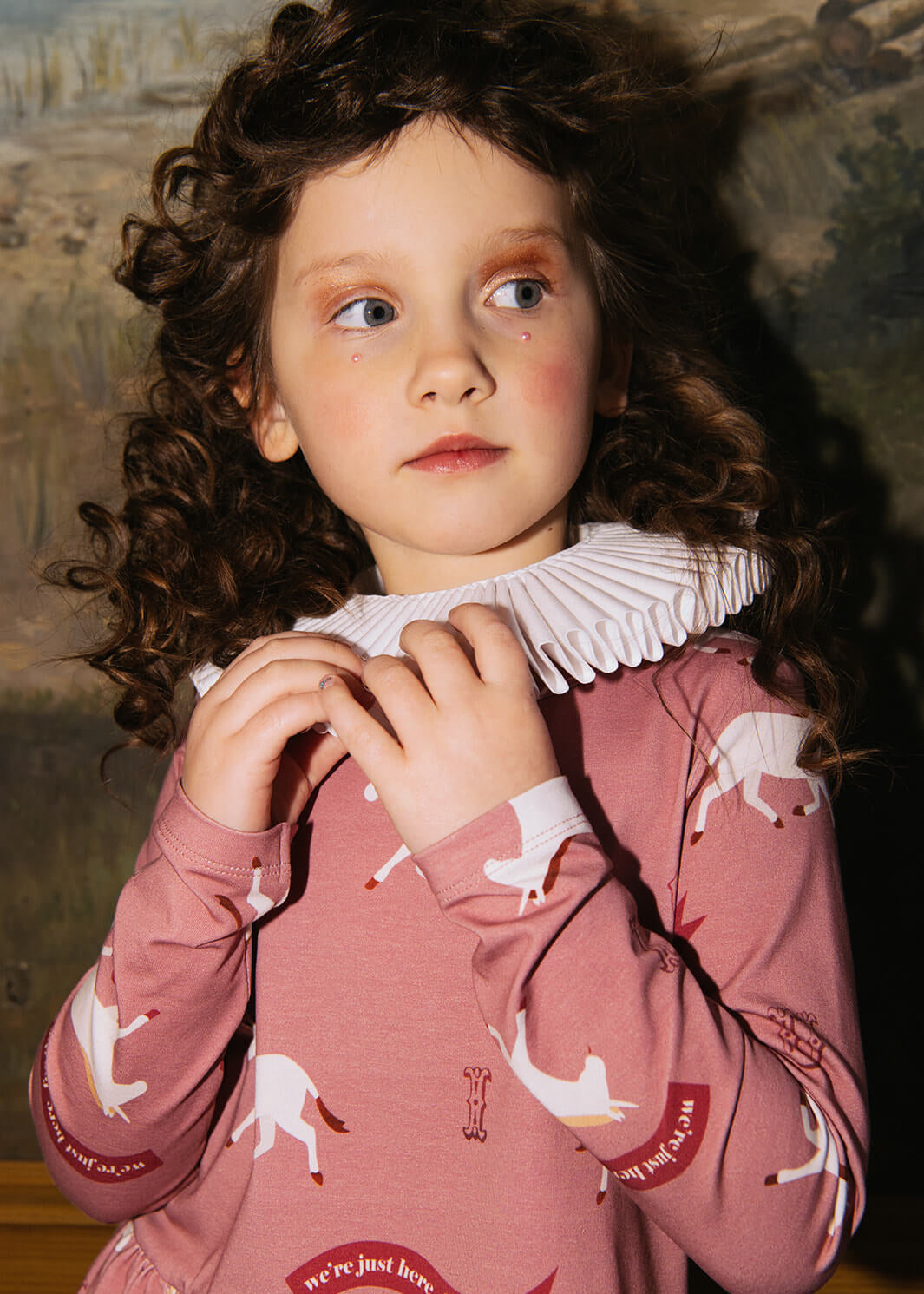 Pink unicorn dress for girls by Hebe — sustainable kids fashion available at MiliMilu HK SG AU