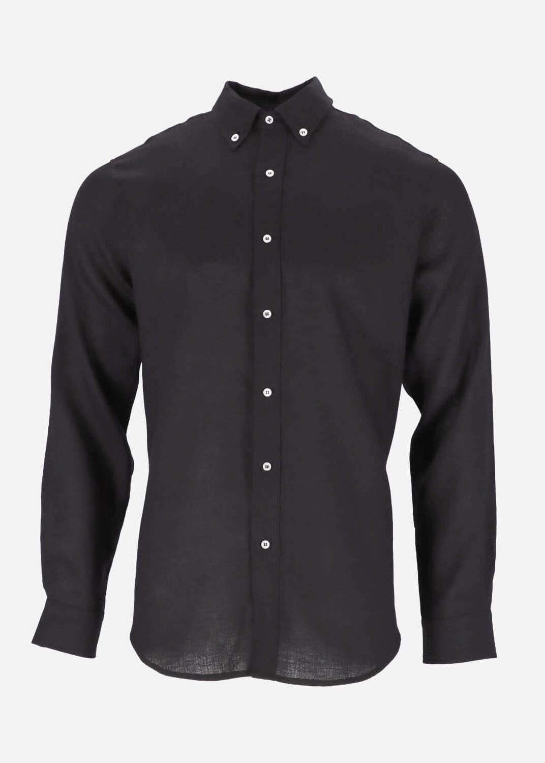 Black linen shirt for men – versatile summer shirt for Hong Kong, Singapore & Australia