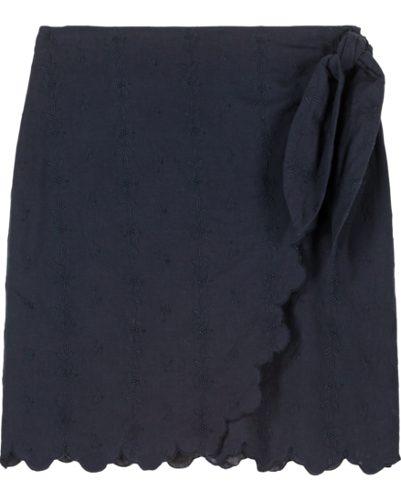 Charlie mini skirt by Louise Misha – scalloped hem detail, lightweight cotton, perfect for HK & SG summers