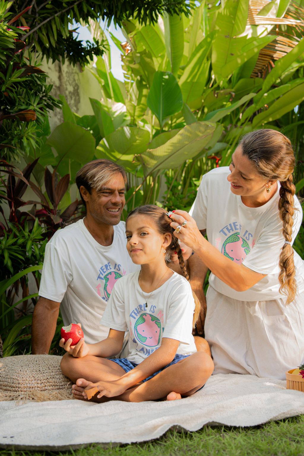 Family matching bamboo t-shirts set - eco-friendly sustainable family fashion