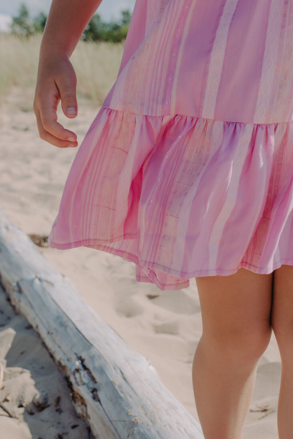 Pink girl dress is made with light, easy-to-wear, practical material and is designed to grow with your child. Mini Me dresses and Mommy and daughter matching!