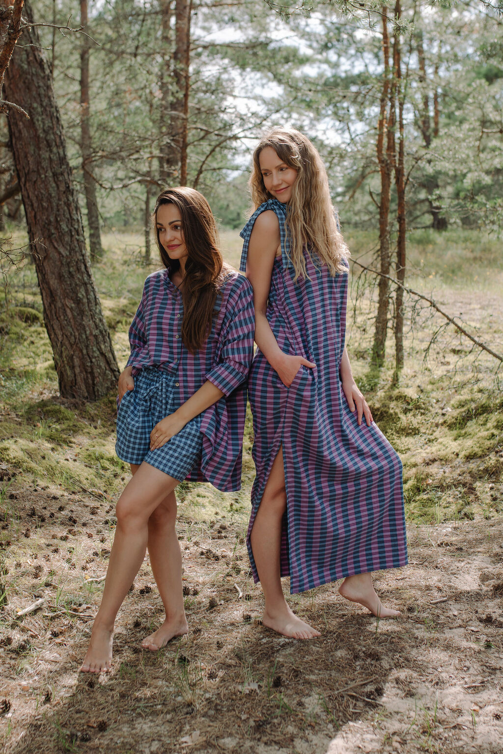 Shop sustainable women fashion and women oversized shirt set from high quality deadstock fabrics. Mommy and daughter and Mommy and son macthing available.