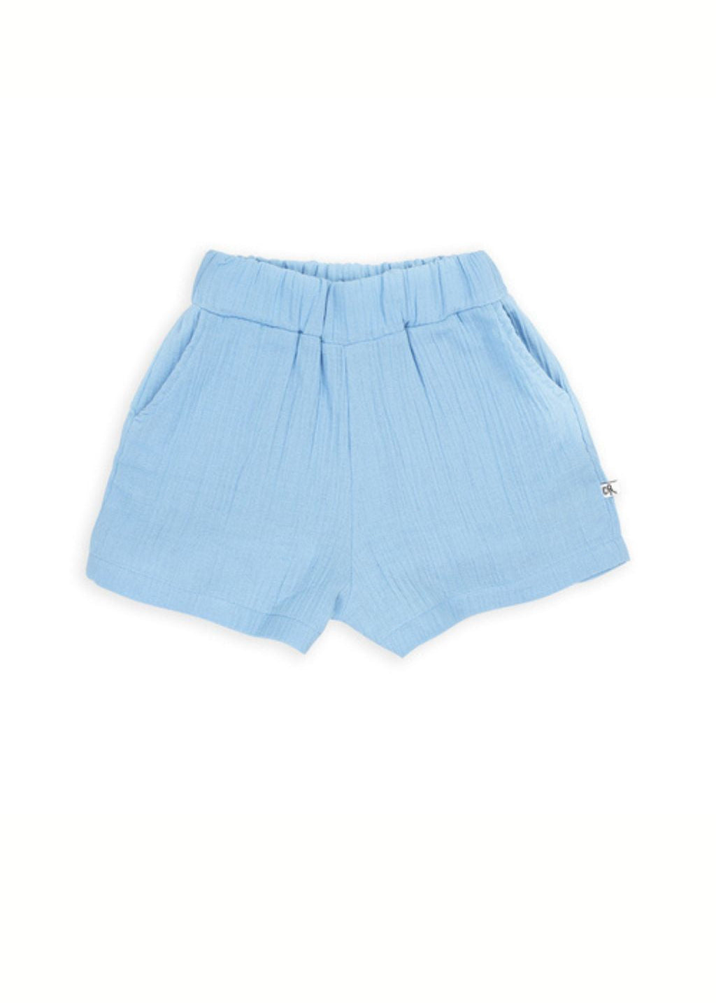 girls_blue_shorts.jpg Girls blue organic muslin shorts by CarlijnQ – breathable sustainable kids summer shorts