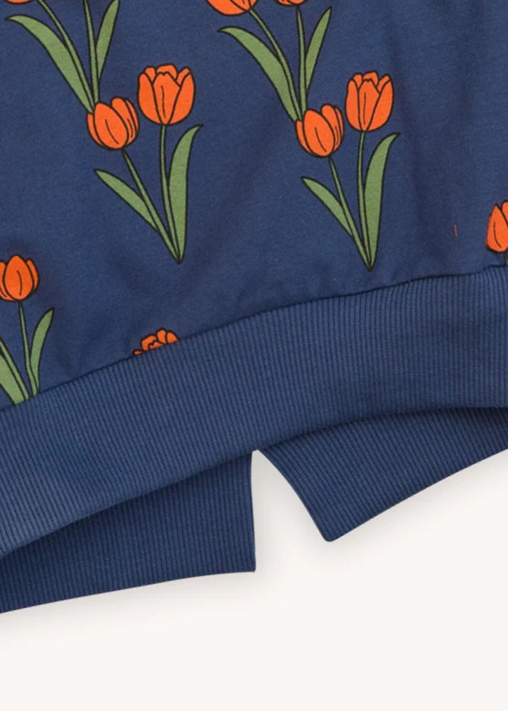Organic cotton girls and teen sweaters with all-over tulip print. Organic cotton kids clothing online from toddler sizing up to teen fashion., best gifts.