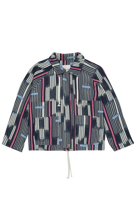 Shop organic cotton women jacket Echo- lightweight and breathable summer jacket- jacket for trendy women- online in Hong Kong with worldwide delivery. The trendy women jacket with trendy print will make you stylish and comfortable. Shop sustainable women fashion online in Hong Kong and Singapore- fast delivery.