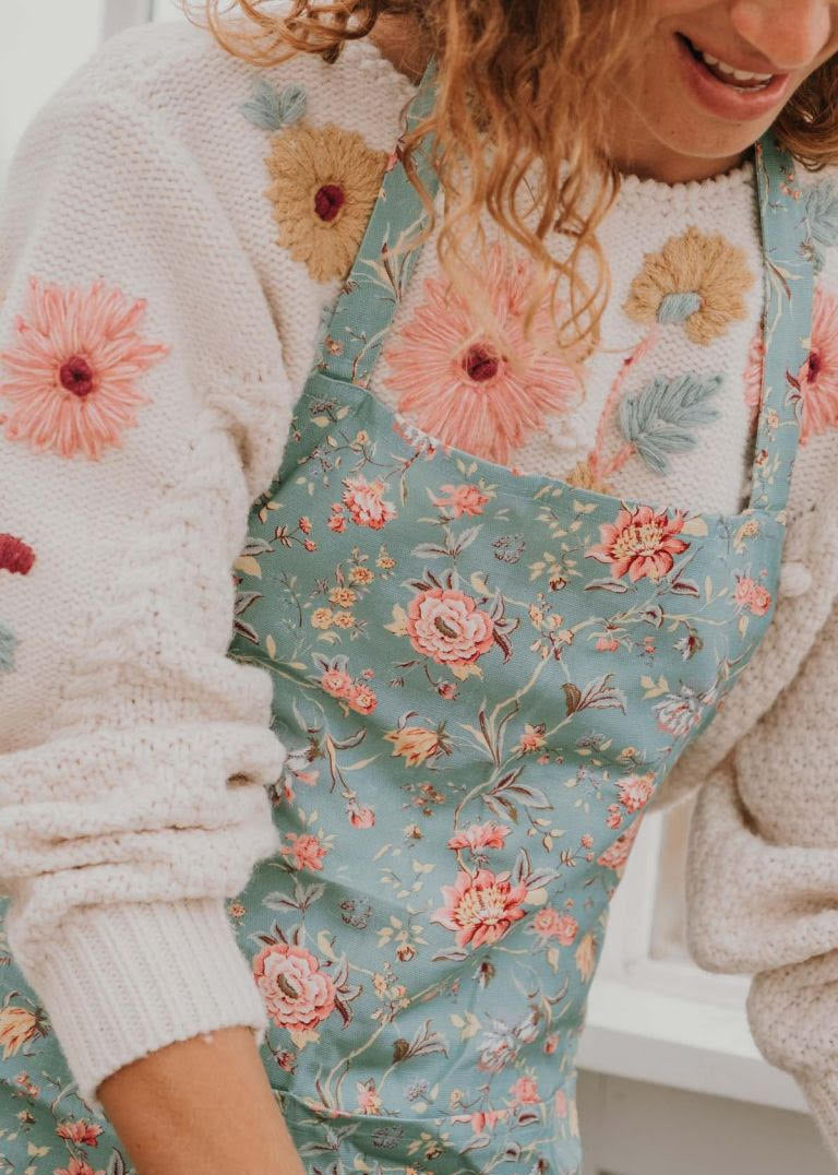 Mommy and Me matching aprons by Louise Misha — organic cotton bohemian print | MiliMilu HK SG