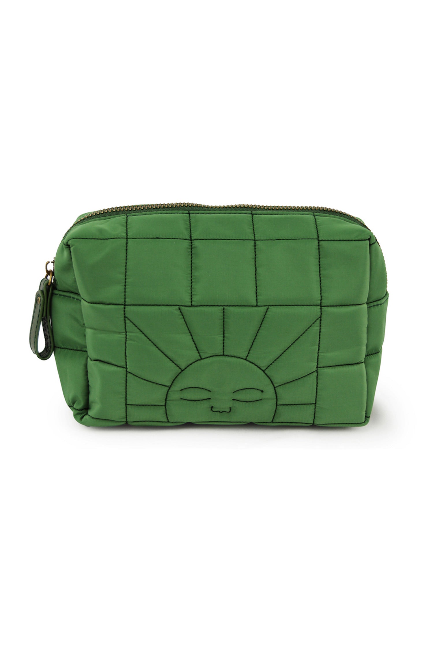 Sustainable travel pouch in green is made with sustainable & eco-friendly materials. The eco friendly pouch is multifunctional. Most popular gift for travelers.