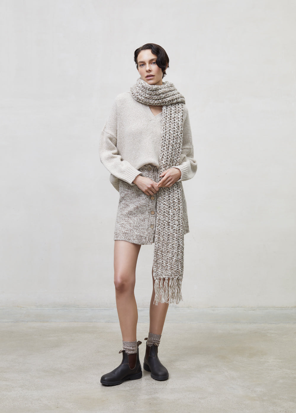 Sustainable women's winter jumpers and sweaters from recycled materials such as recycled wool and recycled cashmere online at MiliMilu Lifestyle.
