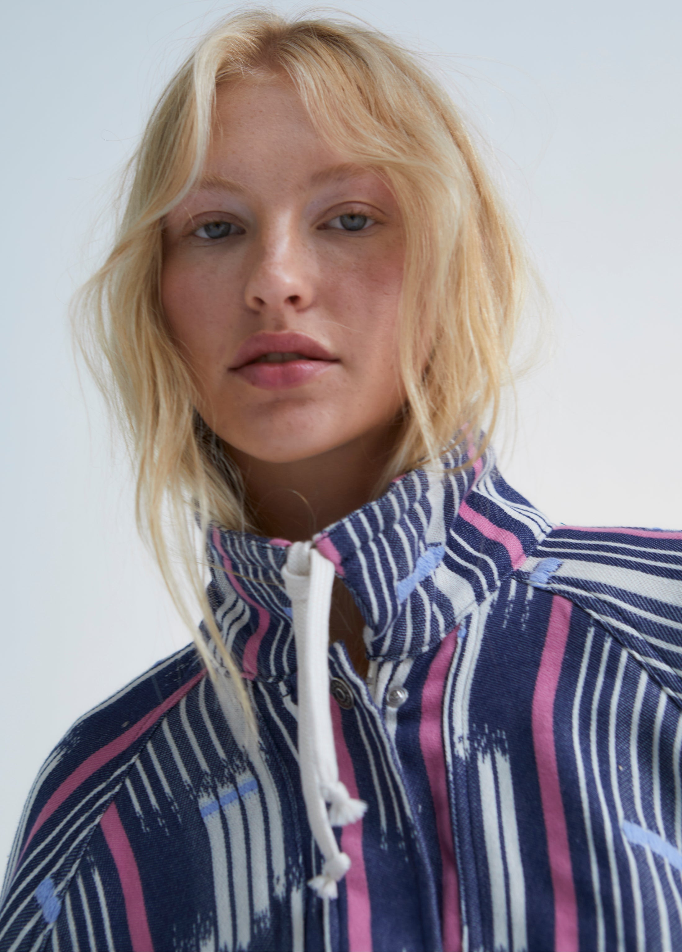 Organic cotton women jacket Echo - lightweight and breathable summer jacket- jacket for trendy women online. Shop sustainable women fashion at MiliMilu.