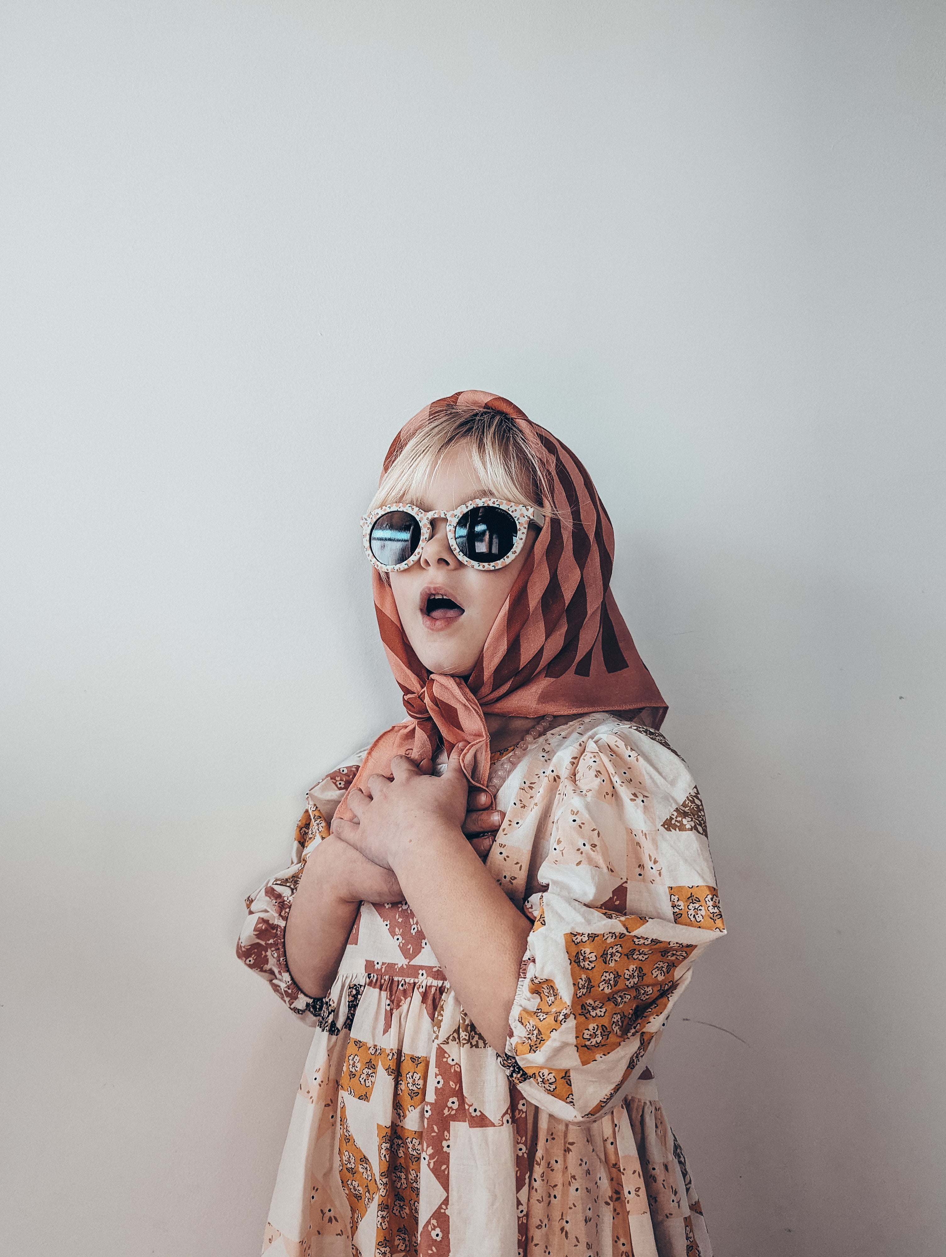 Shop the most adorable sunglasses for girls in pink meadow colour. These environmentally-friendly kid's sunglasses, designed by Grech & Co, are made from non-toxic, shatter-resistant materials, ensuring increased sturdiness, longevity, and adaptability with polarised lenses with UV400 sun protection. Mini-Me available.