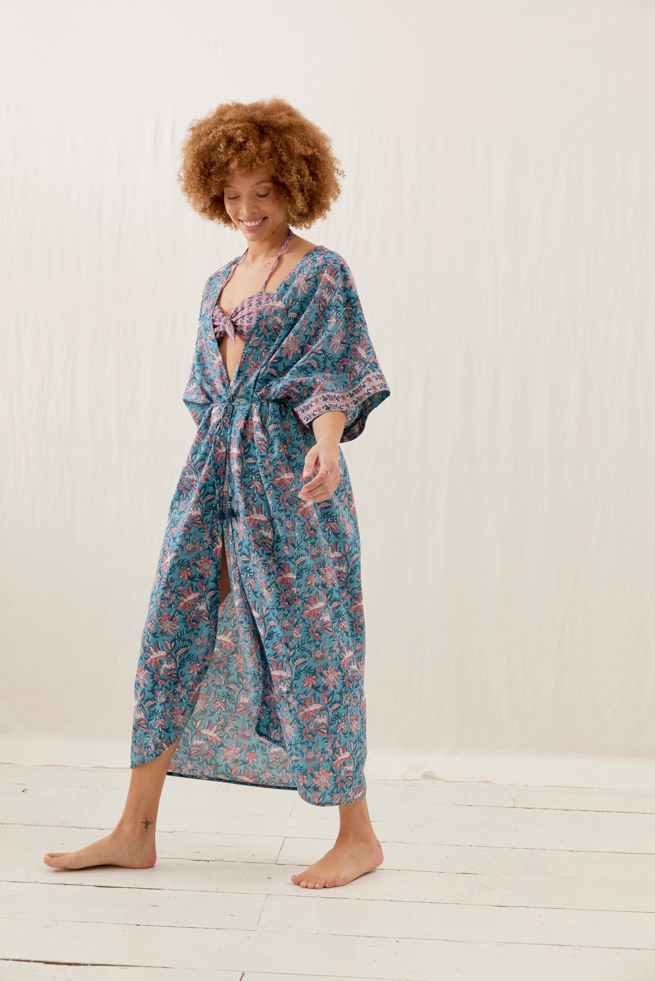 Women kimono can also be worn as a casual dress and is easy to match with our swimwear. Louise Misha. Shop the best lounge wear and summer fashion for women.