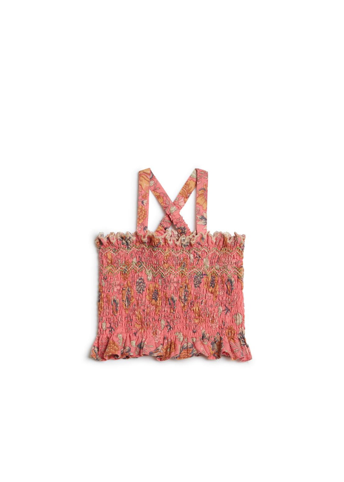 Best girls' cropped tops online — organic cotton Malika top by Louise Misha at Milimilu HK