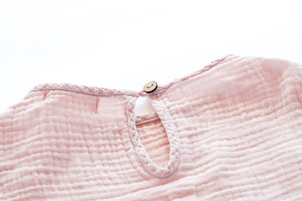 Beautifully handcraft our Back to Nature soft pink girls dress with 3/4 sleeves for cooler weather from organic cotton to bring you closer to nature with the freedom it gives you. This product is made of 100% organic cotton (GOTS). This sustainable girls' dress is comfortable and soft. Mommy and Me styles are available.