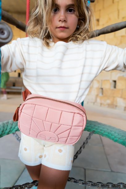 Crossbody Waist Bag Sunset Pink - Lifestyle Shot Adventure Ready