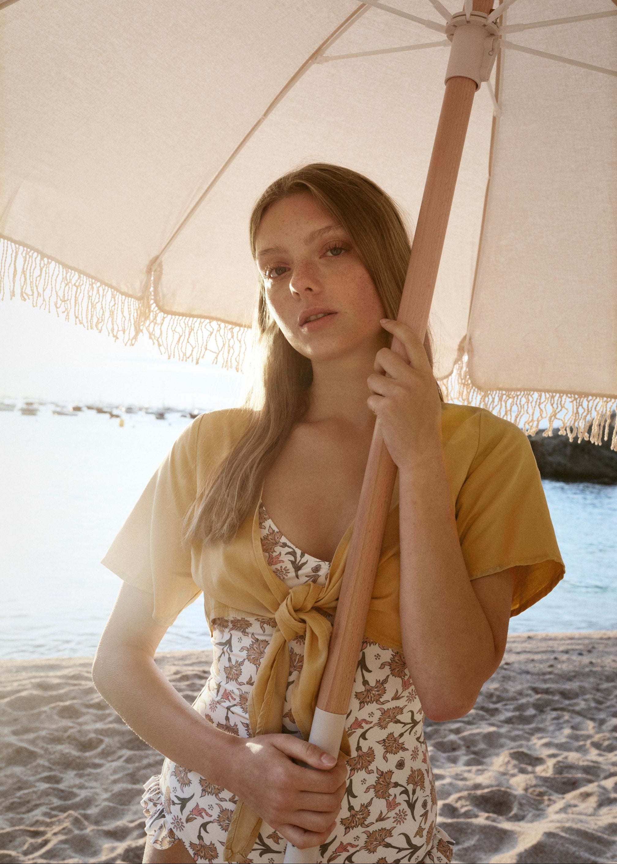 Indiana eco-friendly women's one-piece swimsuit in recycled polyester by The New Society — front view | MiliMilu HK SG AU