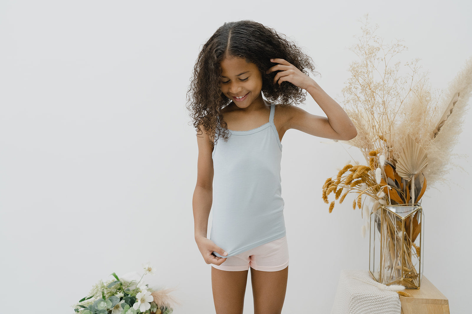 Shell Camisole Tank Top with Built in Bra - Yellowberry Hot Pink / SM