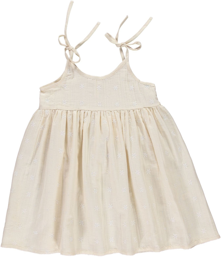 Shop the Louise girl's dress, made of organic cotton, featuring an adjustable shoulder strap and a loose, flattering cut. This dress offers breathability, comfort, and flowy. Mini Me dresses are also available. Check out MiliMilu's online collection of girls' summer clothing and dresses in Hong Kong and Singapore.