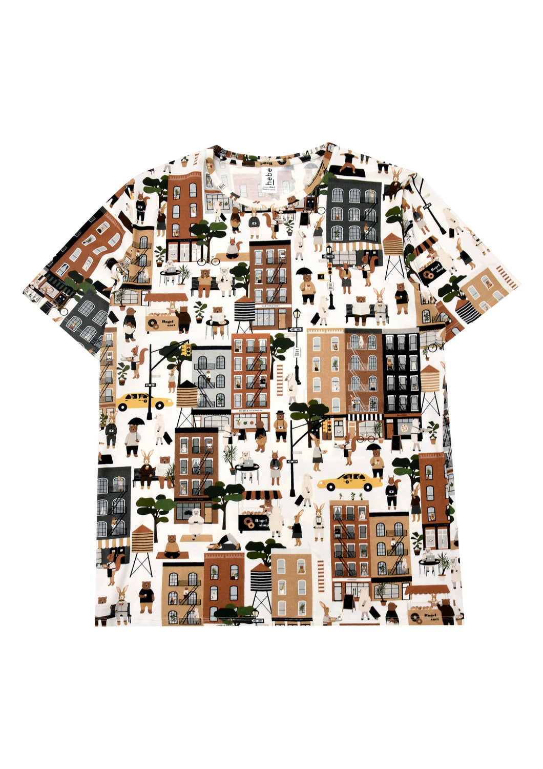 The breathable organic cotton t-shirt for men with a New York city print. The whole family matching is available including Mini Me fashion at MiliMilu Lifestyle