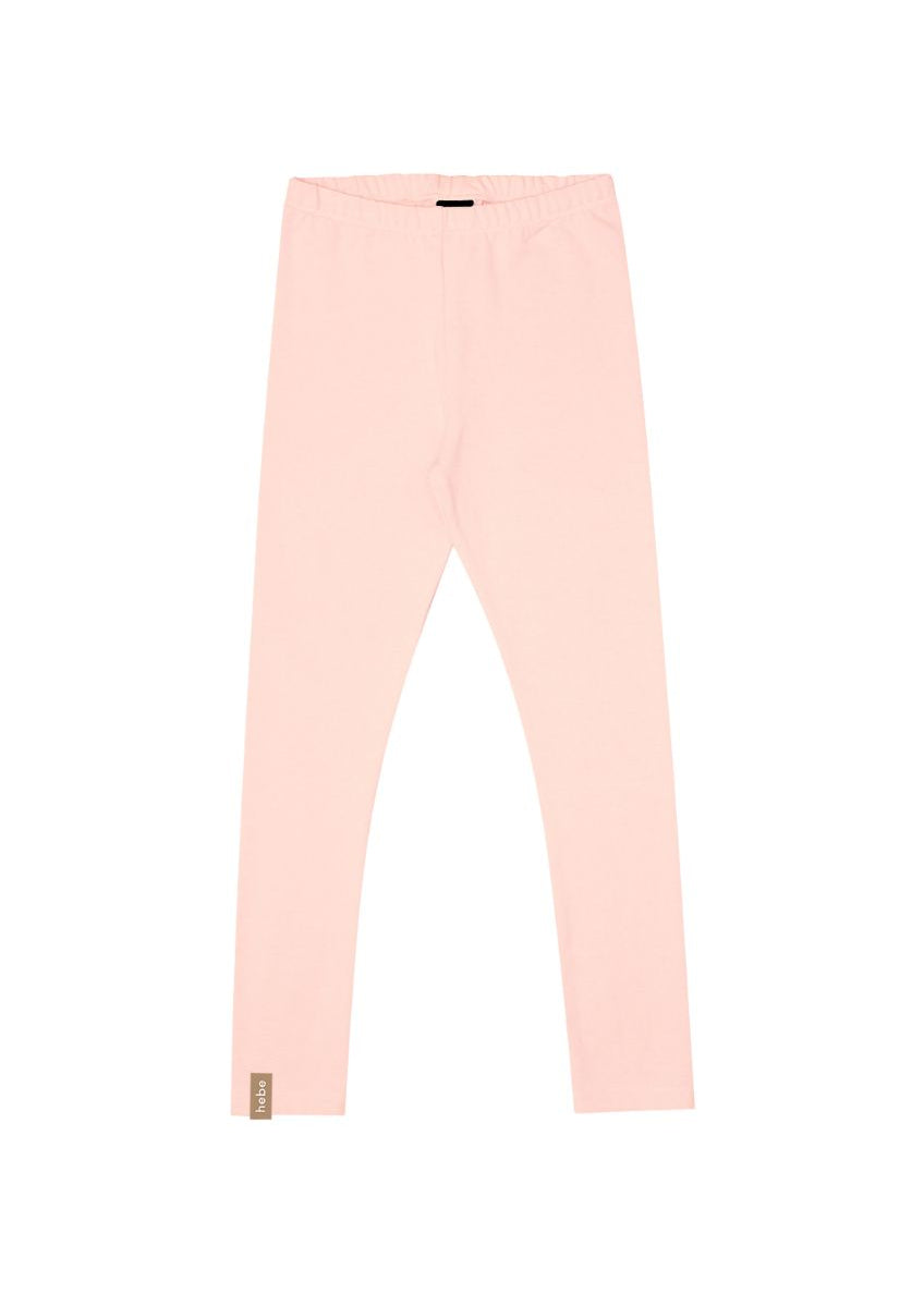 Light pink baby leggings from Hebe Gusto d'Italia collection — GOTS certified organic cotton, made in Latvia