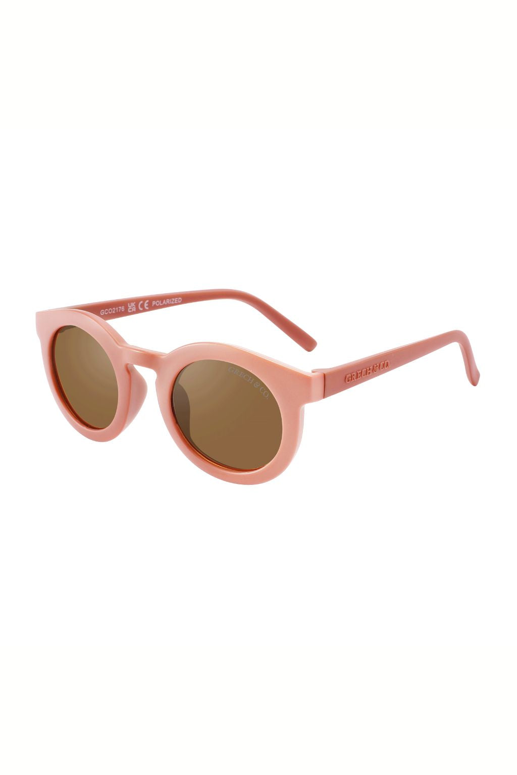 Sustainable baby sunglasses in pink colour by Grech & Co. Eco-friendly sunglasses with polarised lenses & UV400 protection. Mommy & daughter matching sunglasses