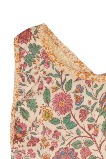 Organic cotton baby bib is adorable and functional with a floral print and terry cloth on the reverse by Louise Misha The best baby gift & baby shower present.