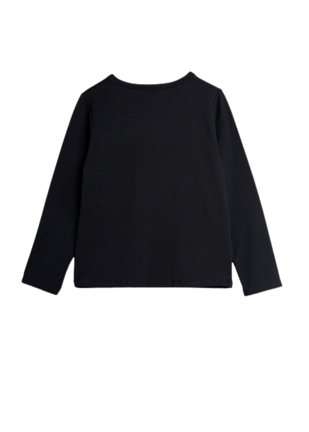 Mini Rodini kids clothing basic line is an essential kids wear, breathable kids clothing made with TENCEL Lyocell offers long sleeve black top for kids online.