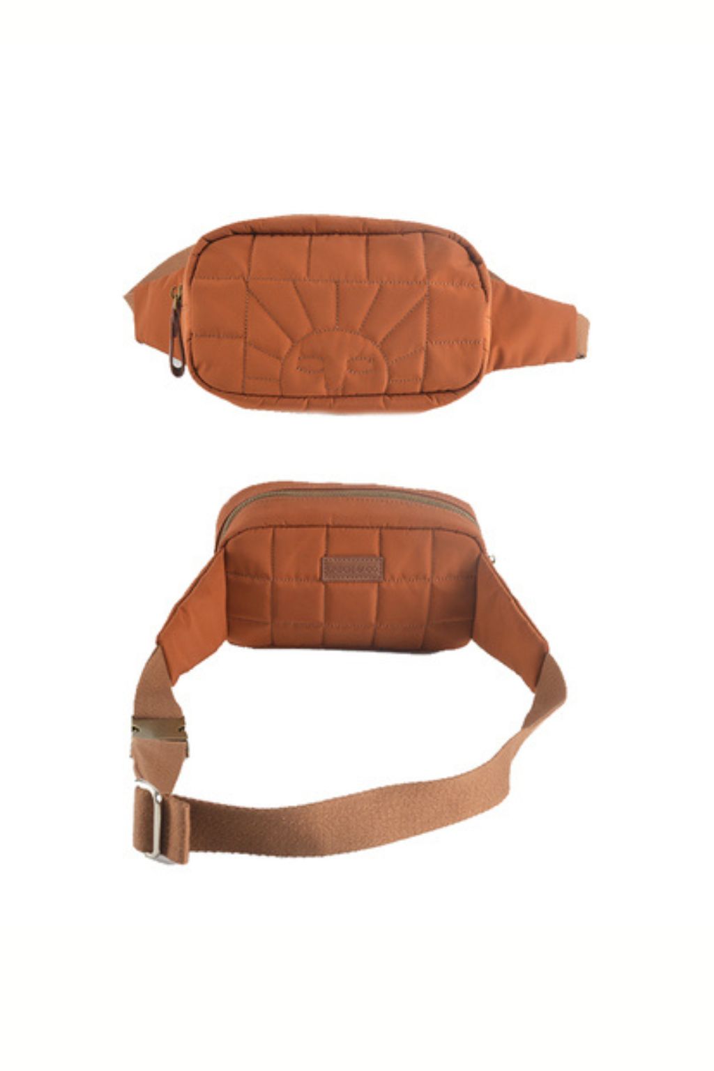 Sustainable fanny bag for women and kids in brown colour from Grech&Co, made from eco-friendly materials and is waterproof, best gift for women and moms online.
