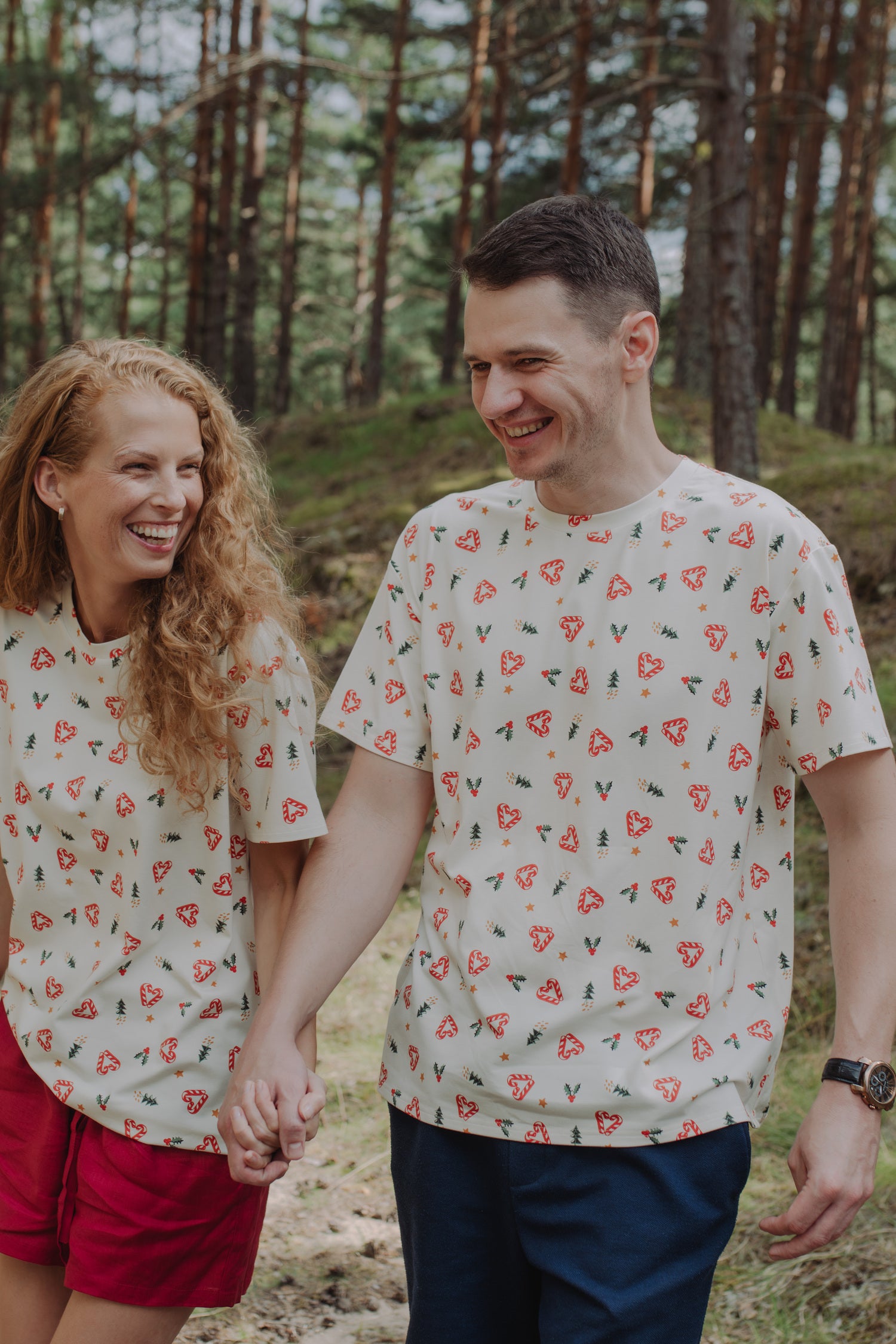 Shop adult Christmas T-shirts that are festive, easy to wear and made with bamboo to be soft to the skin. These family matching Christams T-shirts are perfect for festive season and also the best Christmas gift.